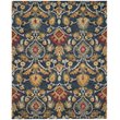 Safavieh Blossom 5' X 8' Hand Hooked Wool Rug in Navy