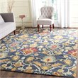 Safavieh Blossom 5' X 8' Hand Hooked Wool Rug in Navy