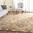 Safavieh Blossom 4' X 6' Hand Hooked Wool Rug in Green