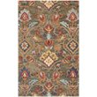 Safavieh Blossom 5' X 8' Hand Hooked Wool Rug in Green