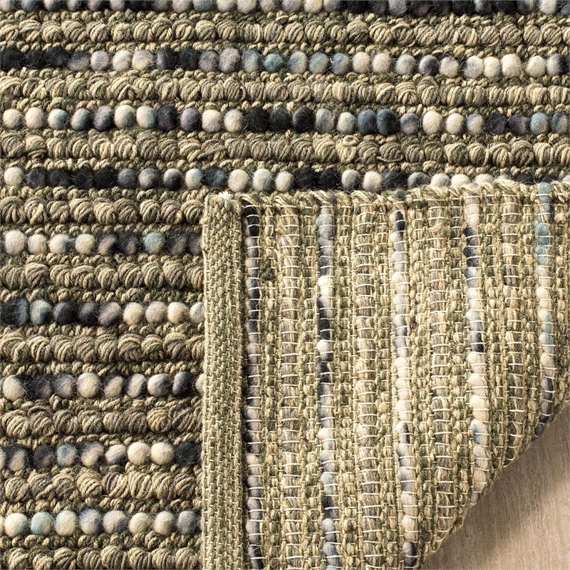 Safavieh Bohemian 10' Square Hand Woven Rug in Gray