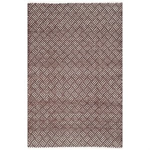 Safavieh Boston 4' Square Hand Woven Cotton Pile Rug in Brown