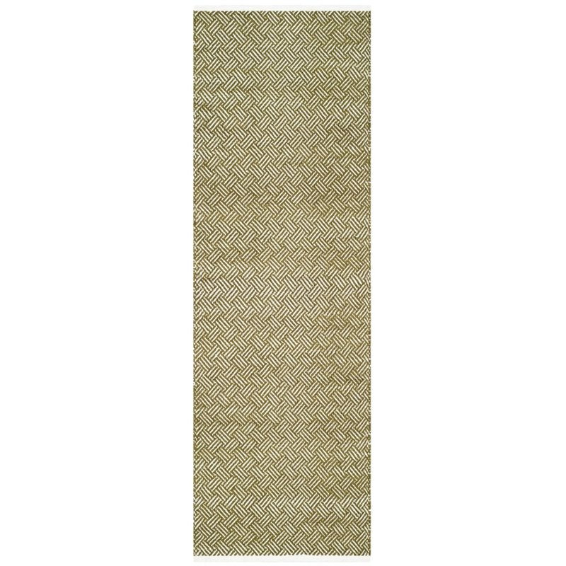 Safavieh Boston 3' X 5' Hand Woven Cotton Pile Rug in Olive