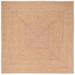 Safavieh Braided 6' Square Hand Woven Cotton Pile Rug