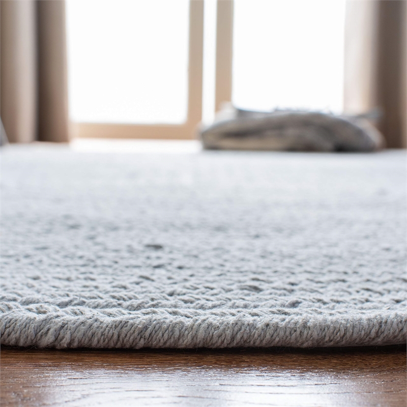 Safavieh Braided 9' X 12' Oval Hand Woven Cotton Rug in Light Blue