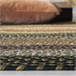 Safavieh Braided 4' Round Hand Woven Polypropylene Rug in Blue