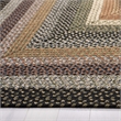 Safavieh Braided 4' Square Hand Woven Polypropylene Rug in Blue