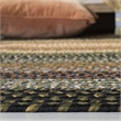 Safavieh Braided 4' Square Hand Woven Polypropylene Rug in Blue