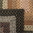 Safavieh Braided 4' Square Hand Woven Polypropylene Rug in Blue
