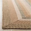 Safavieh Braided 2' X 3' Hand Woven Polypropylene Rug in Tan