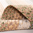 Safavieh Braided 4' Round Hand Woven Polypropylene Rug in Tan