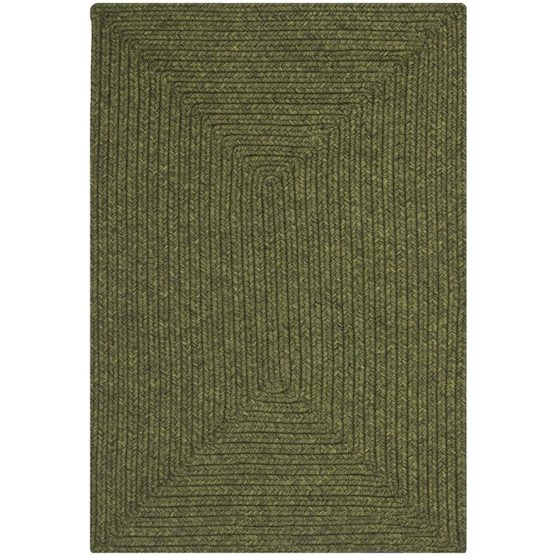 Safavieh Braided 2' X 3' Hand Woven Polypropylene Rug in Green