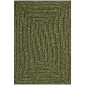 Safavieh Braided 2' X 3' Hand Woven Polypropylene Rug in Green