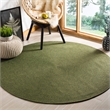 Safavieh Braided 9' X 12' Oval Hand Woven Polypropylene Rug in Green