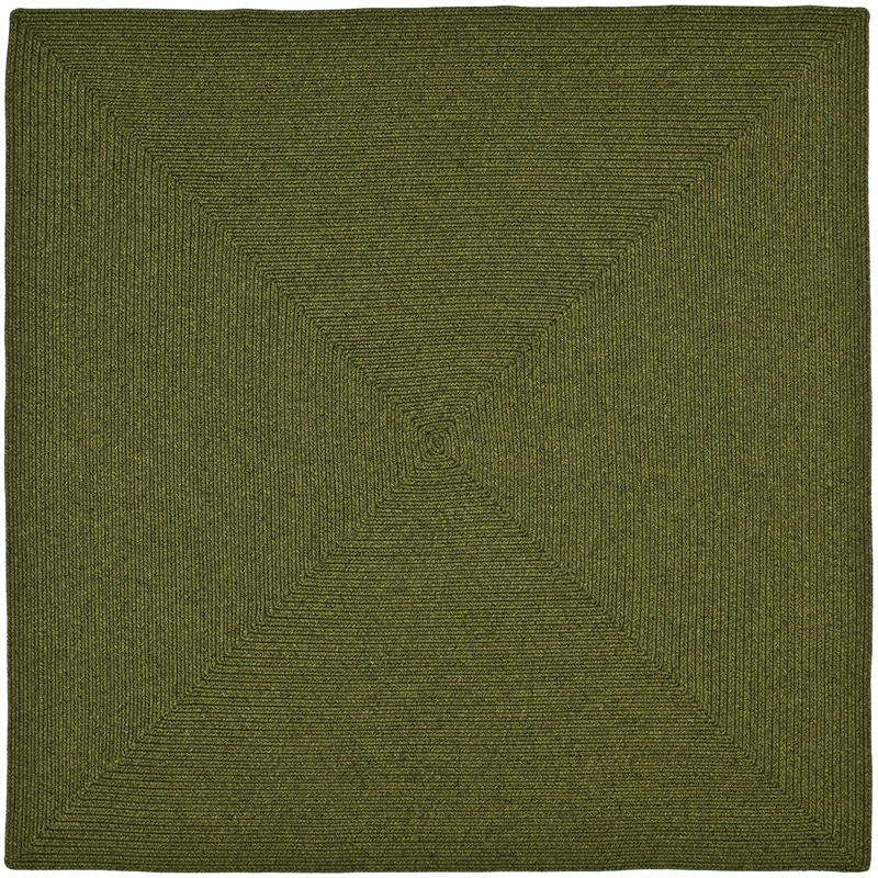 Safavieh Braided 9' X 12' Oval Hand Woven Polypropylene Rug in Green