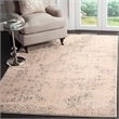 Safavieh Brilliance 4' X 6' Power Loomed Rug in Cream and Light Blue