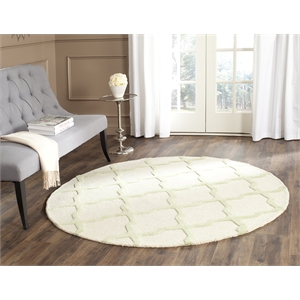 Safavieh Cambridge 4' Round Hand Tufted Wool Rug