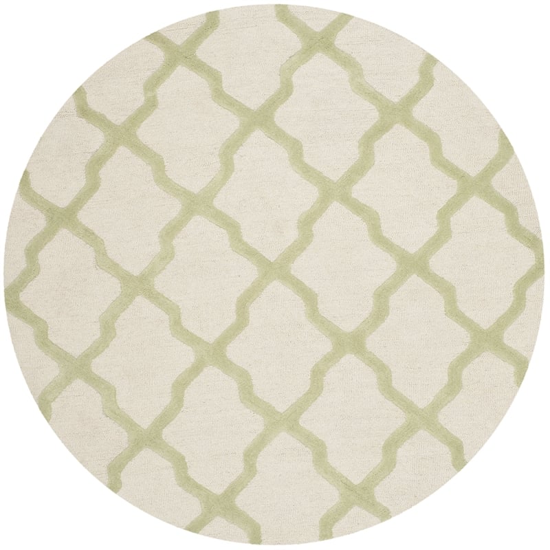 Safavieh Cambridge 6' Round Hand Tufted Wool Rug