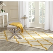 Safavieh Cambridge 5' X 8' Hand Tufted Wool Rug in Ivory and Gold