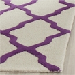 Safavieh Cambridge 5' X 8' Hand Tufted Wool Rug in Ivory and Purple