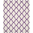 Safavieh Cambridge 8' X 10' Hand Tufted Wool Rug in Ivory and Purple
