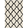 Safavieh Cambridge 4' X 6' Hand Tufted Wool Rug in Ivory and Black