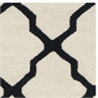 Safavieh Cambridge 6' X 9' Hand Tufted Wool Rug in Ivory and Black