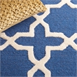 Safavieh Cambridge 2' X 3' Wool Hand Tufted Rug in Navy / Ivory