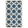 Safavieh Cambridge 3' X 5' Wool Hand Tufted Rug in Navy / Ivory