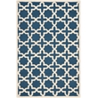 Safavieh Cambridge 6' X 9' Wool Hand Tufted Rug in Navy / Ivory