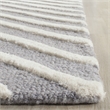Safavieh Cambridge 5' X 7' Hand Tufted Wool Rug in Silver and Ivory