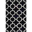 Safavieh Cambridge 2' X 3' Hand Tufted Wool Rug in Black and Ivory