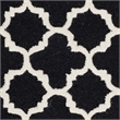 Safavieh Cambridge 3' X 5' Hand Tufted Wool Rug in Black and Ivory