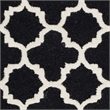 Safavieh Cambridge 4' X 6' Hand Tufted Wool Rug in Black and Ivory