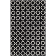 Safavieh Cambridge 5' X 8' Hand Tufted Wool Rug in Black and Ivory