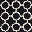 Safavieh Cambridge 6' X 9' Hand Tufted Wool Rug in Black and Ivory