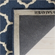 Safavieh Cambridge 9' X 12' Hand Tufted Wool Rug in Navy and Ivory