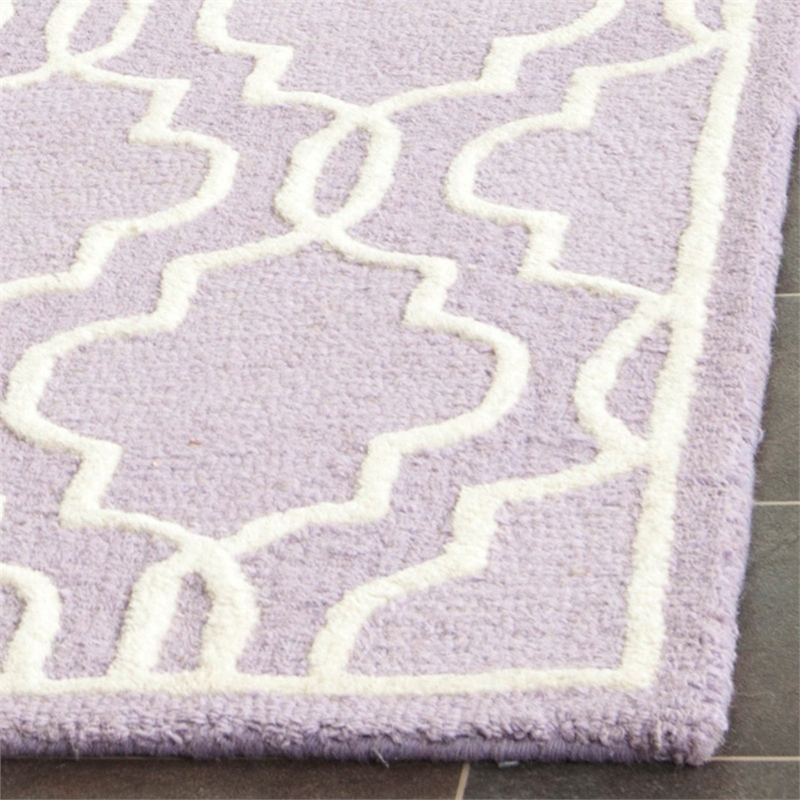 Safavieh Cambridge 9' X 12' Hand Tufted Wool Rug in Black and Ivory