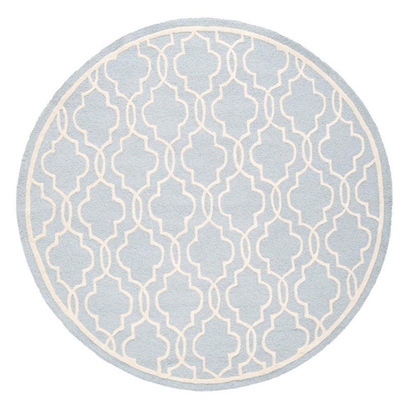 Safavieh Cambridge 9' X 12' Hand Tufted Wool Rug in Black and Ivory