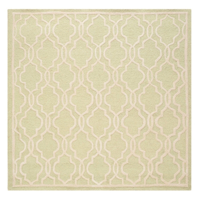 Safavieh Cambridge 9' X 12' Hand Tufted Wool Rug in Black and Ivory