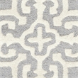 Safavieh Cambridge 3' X 5' Hand Tufted Wool Rug in Silver and Ivory
