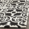 Safavieh Cambridge 2' X 3' Hand Tufted Wool Rug in Black and Ivory