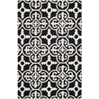 Safavieh Cambridge 3' X 5' Hand Tufted Wool Rug in Black and Ivory