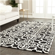 Safavieh Cambridge 3' X 5' Hand Tufted Wool Rug in Black and Ivory