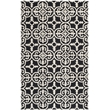 Safavieh Cambridge 5' X 8' Hand Tufted Wool Rug in Black and Ivory