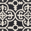 Safavieh Cambridge 5' X 8' Hand Tufted Wool Rug in Black and Ivory