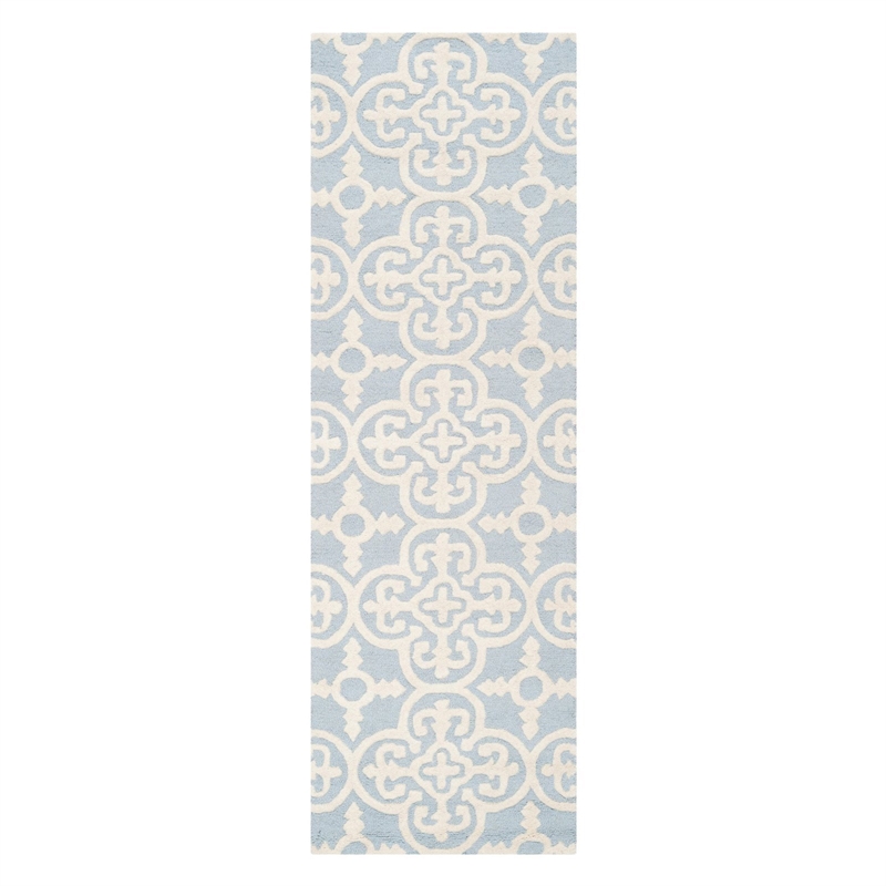 Safavieh Cambridge 9' X 12' Hand Tufted Wool Rug in Black and Ivory