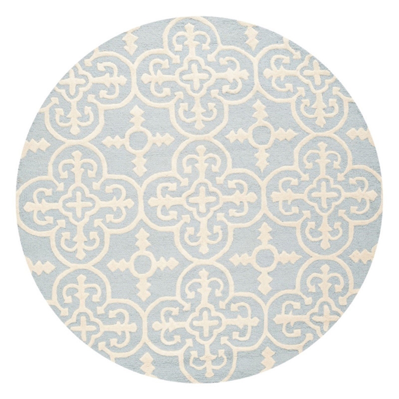 Safavieh Cambridge 9' X 12' Hand Tufted Wool Rug in Black and Ivory
