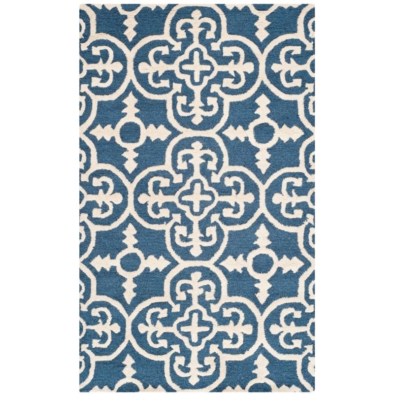 Safavieh Cambridge 6' Round Hand Tufted Wool Rug