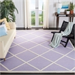 Safavieh Cambridge 6' X 9' Hand Tufted Wool Rug in Lavander and Ivory